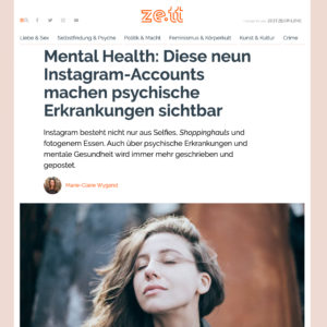 Mental Health: Diese neun Instagram-Accounts machen psychische Erkrankungen sichtbar – zett.de