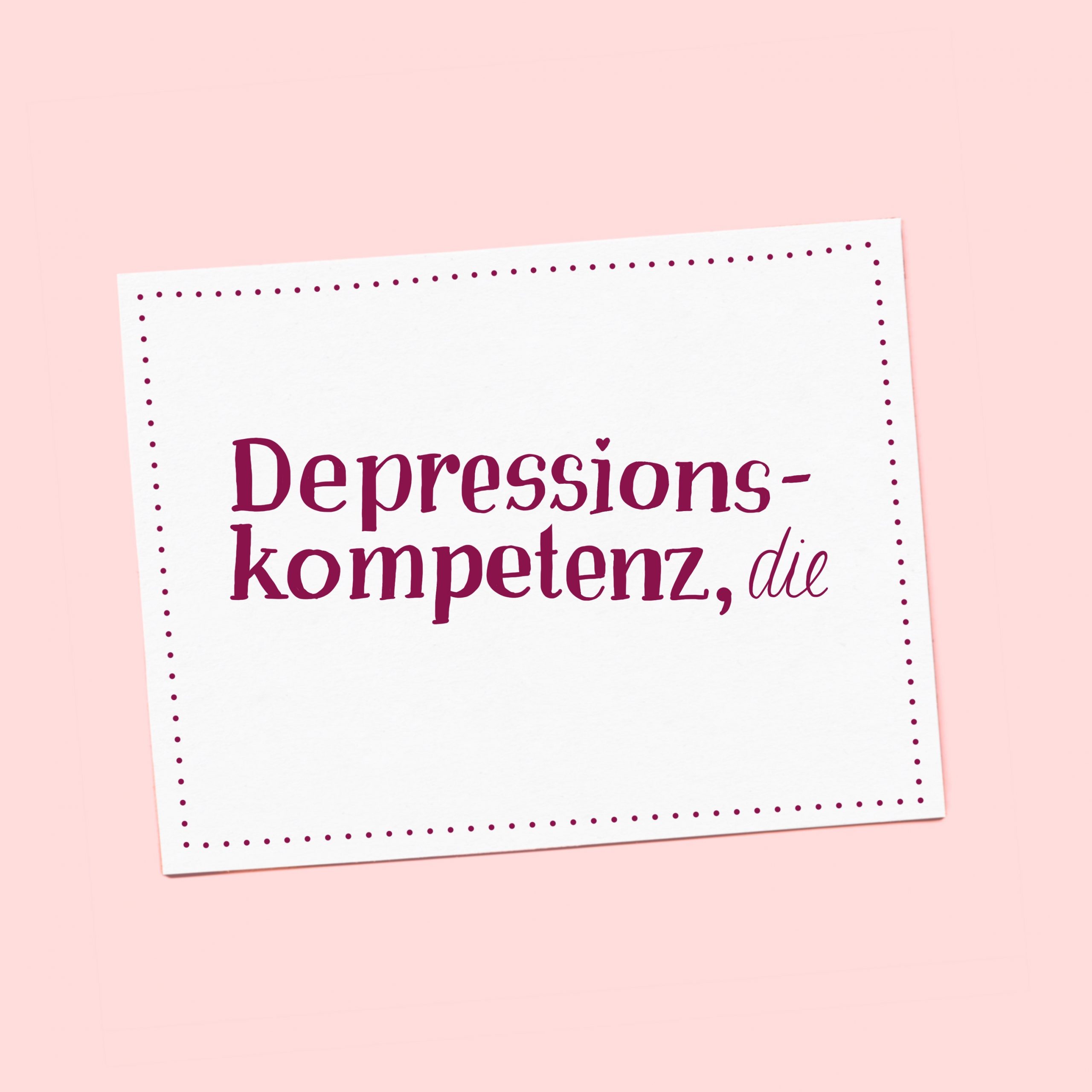 depressionskompetenz, die