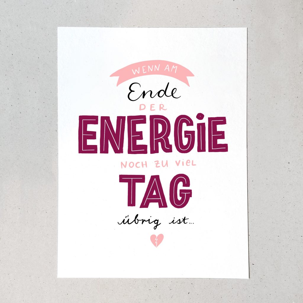 wenn am ende der energie noch so viel tag übrig ist